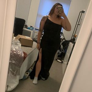 One shoulder bridesmaid dress